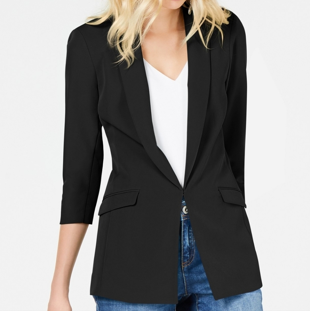 INC International Concepts Menswear Blazer, Deep Black Small 